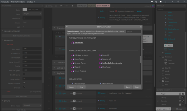 Parabolic Tween Addon for Construct 3 - Image 3