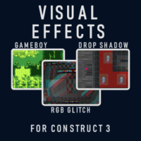 Glitch, Shadow and Gameboy Effects for Construct 3