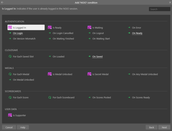 NewgroundsIO API Plugin for Construct 3 - Image 3